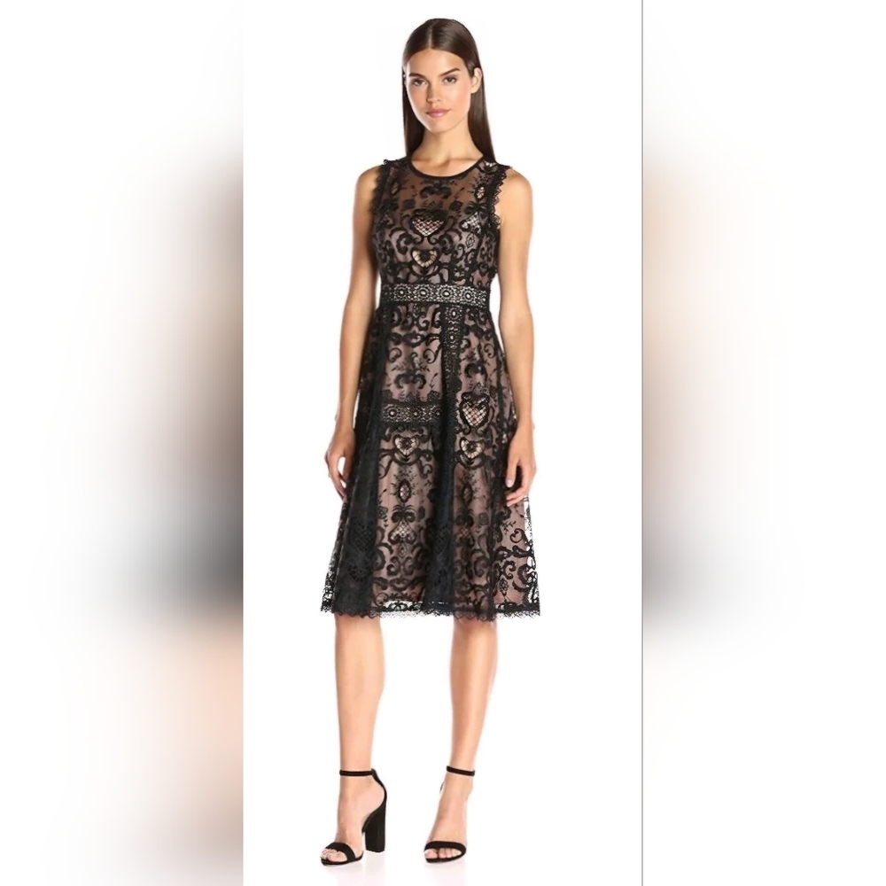 "THE" Little Black Dress *SUPER RARE* Anthropologie Nanette Lapore Black Lace